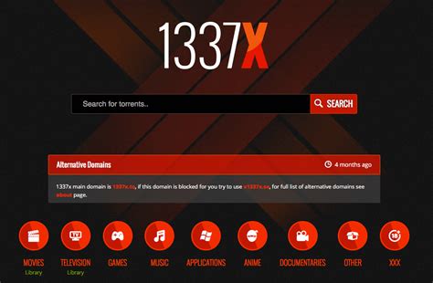 1337x torrents official site